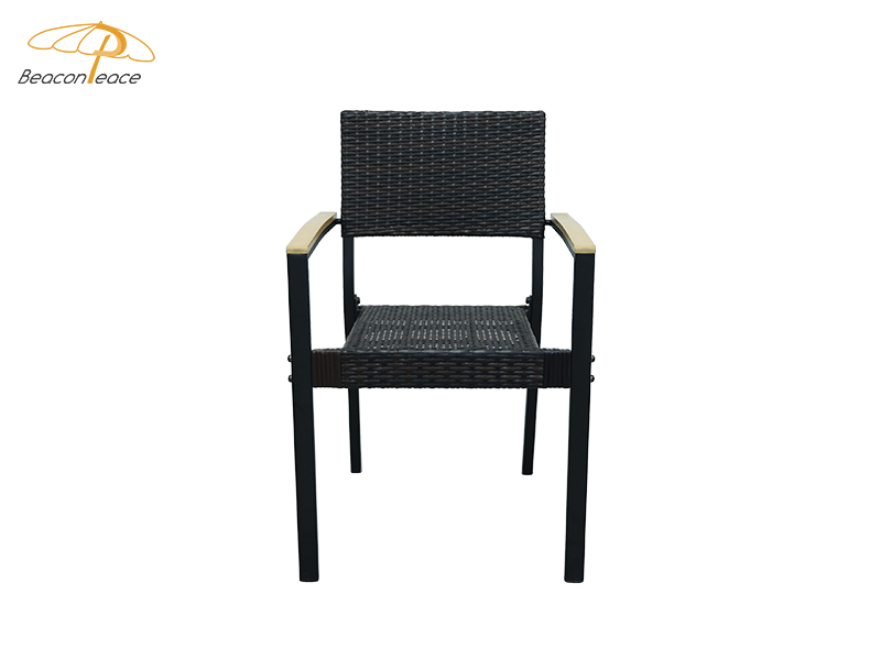 black rattan dining chairs